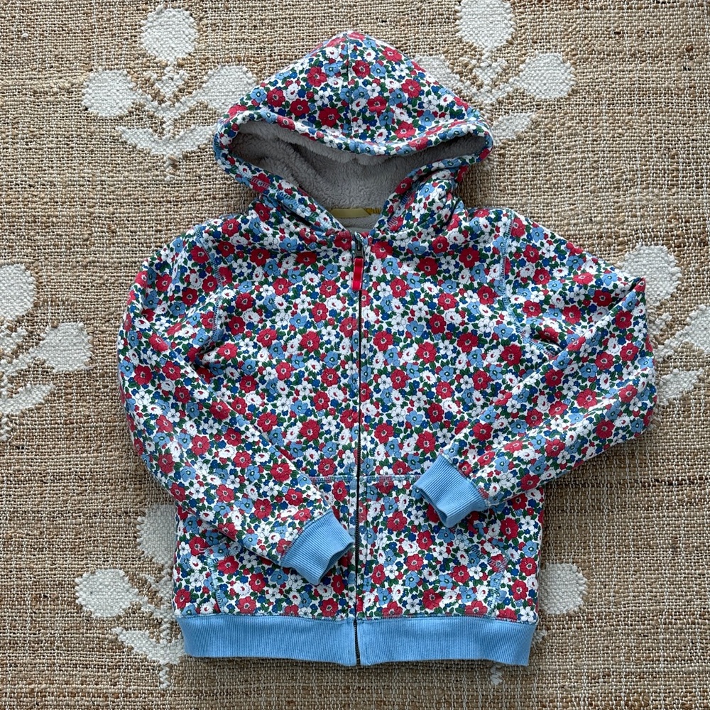 Boden Floral Hoodie 11/12y